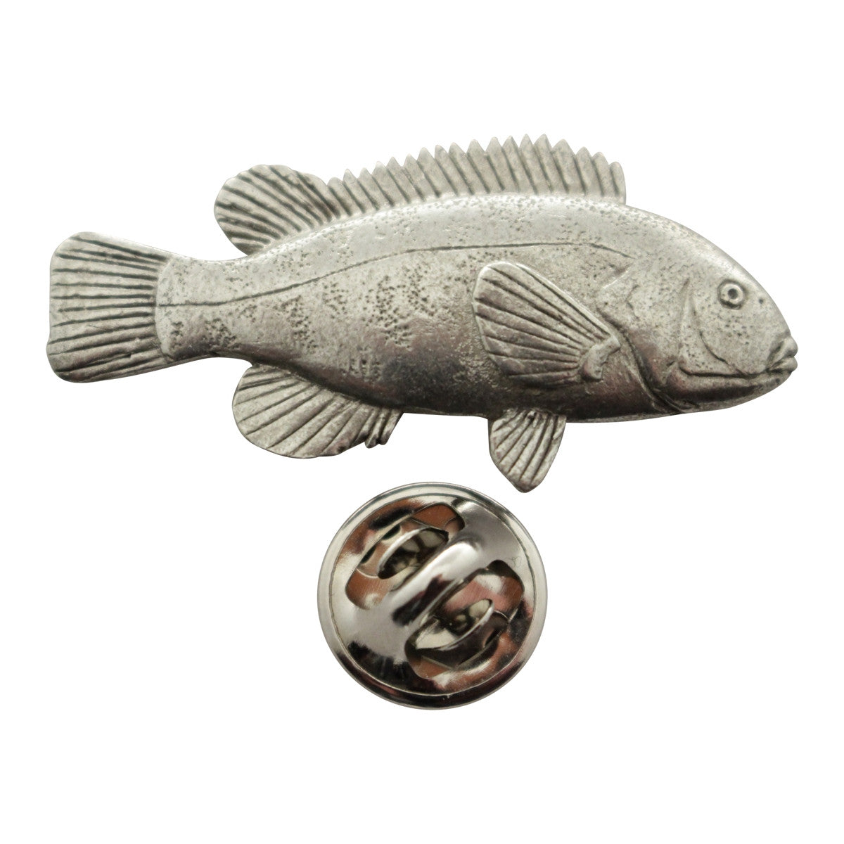 Blackfish Pin ~ Antiqued Pewter ~ Lapel Pin ~ Sarah's Treats & Treasures